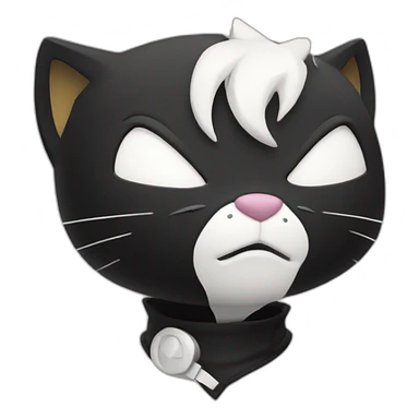Chat noir et blanc sticker