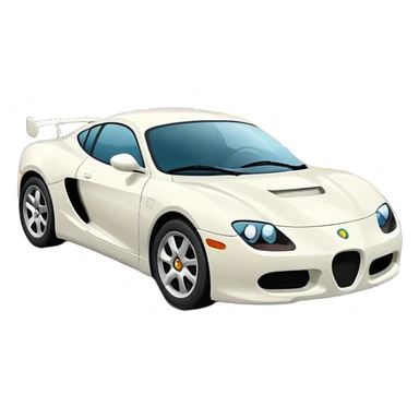 Auto blanco andando en carretera sticker