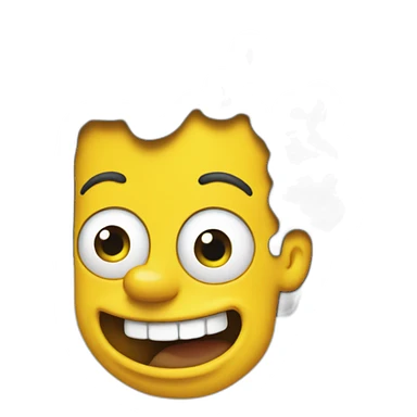 Bart simpson laugh sticker
