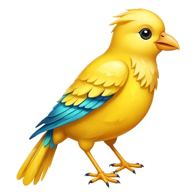 Bird Yellow Magic sticker