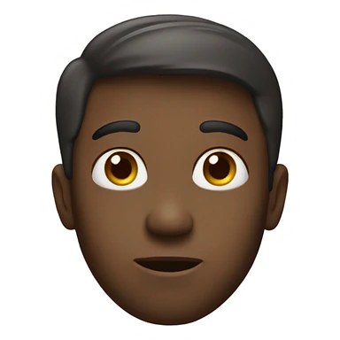 Curious face sticker