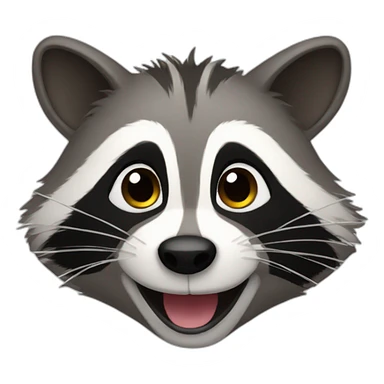Happy Racoon sticker