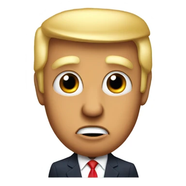 Trump with heart eyes sticker