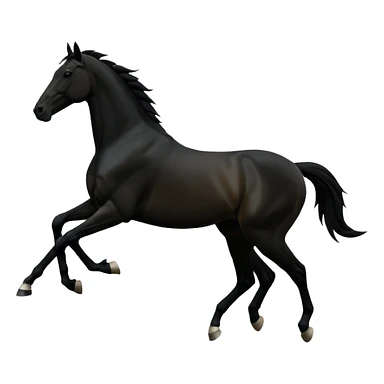 gallop silhouette sticker
