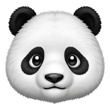 Panda face sticker