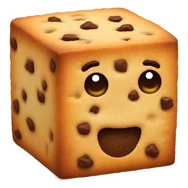 Cookie cube emoji sticker
