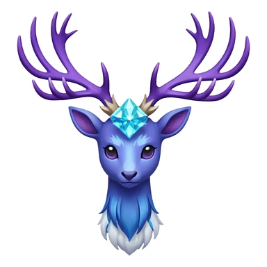 Pokemon legendary cian and purple crystal xerneas sticker