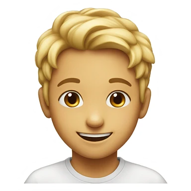 Smiling kid heart sticker