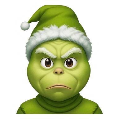 The grinch with a balaclava on sticker