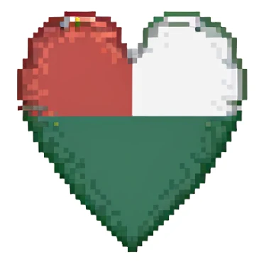 Belarus flag with heart sticker