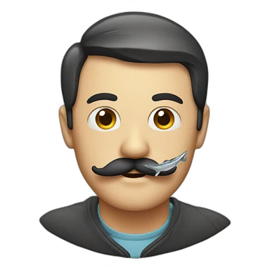 phishing moustache sticker