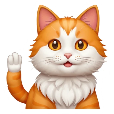 Cat waving excessively  sticker