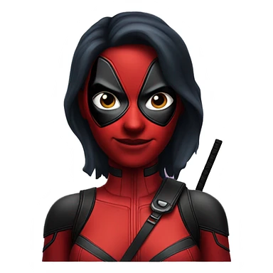 deadpool woman version sticker