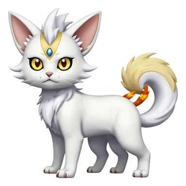 Trico-Absol-Meowth-Gatomon-fusion, full body sticker