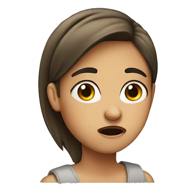 irritated girl sticker