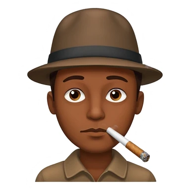 Man smoking blunt sticker