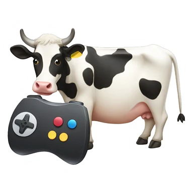cow play console sticker