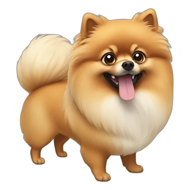 pomeranian-blackspitz sticker