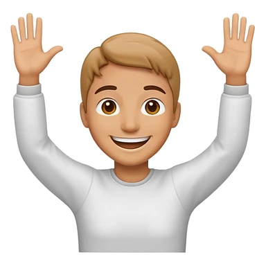 smiling face with open arms sticker