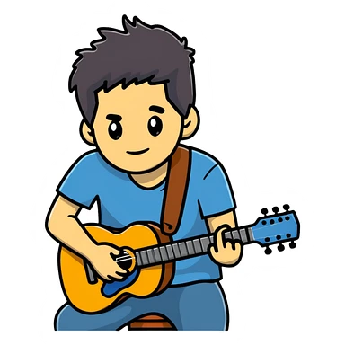John Mayer cartoon sticker sticker