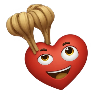 coeur rouge sticker