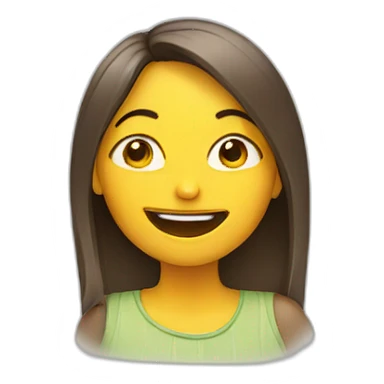 girl winking sticker