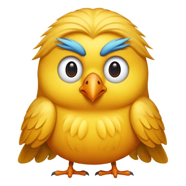  long haired bird sticker