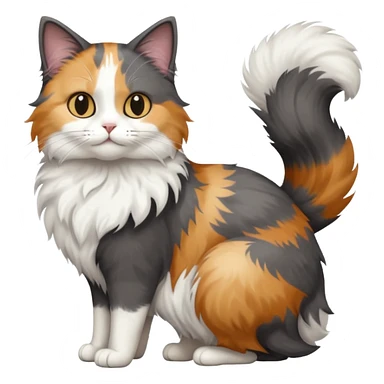 full body half dark grey and half white cat sticker