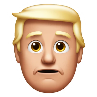 Trump with ham face sticker