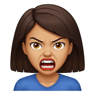 angry woman  sticker