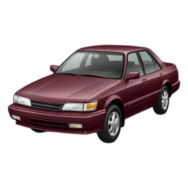 1992 Toyota Camry burgundy sticker