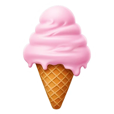 pastel pink ice cream sticker