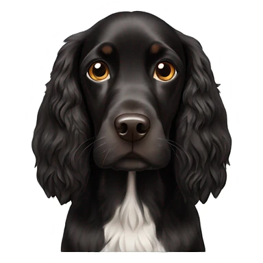 Black Field Spaniel  sticker