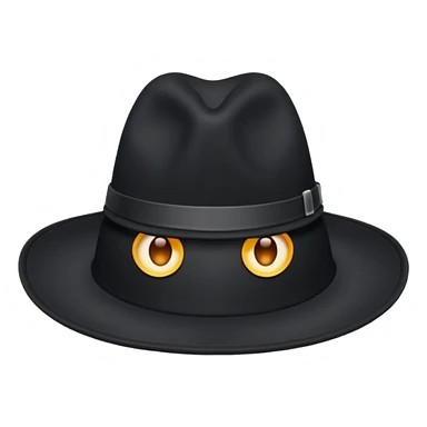 black hat sticker