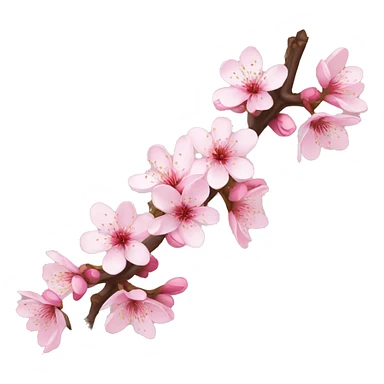 Cherry blossom flower sticker