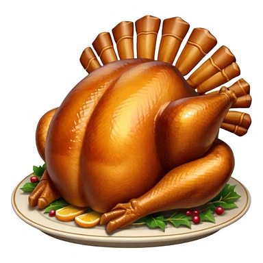 Christmas turkey sticker