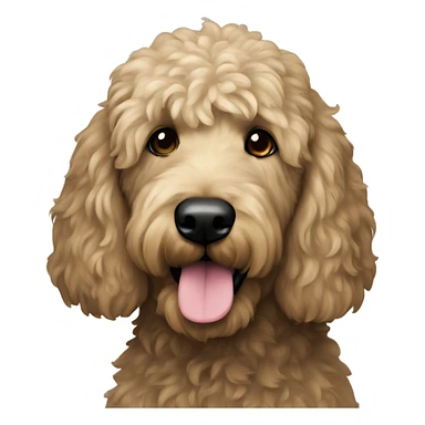  black golden doodle sticker