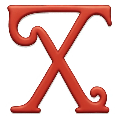 big RED letter "A" sticker