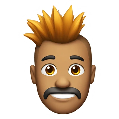 Guy with Mohawk  sticker