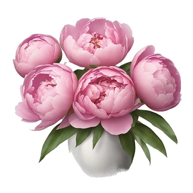 peonies ￼ sticker