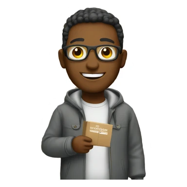 Happy shopper sticker