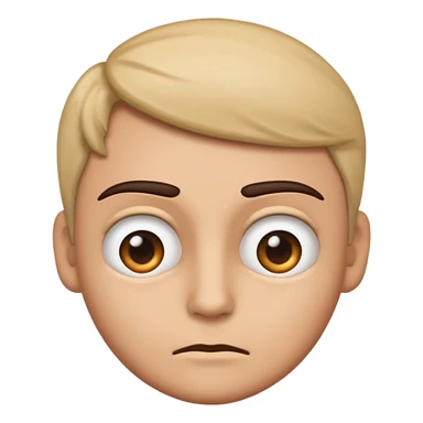 emoji подозрительно смотрит вбок  поднимая брови sticker