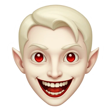 Vampire smiling sticker
