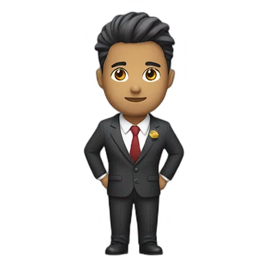 Persona con traje sticker