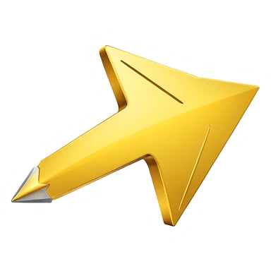 A simple yellow (#EBAA3C) arrow pointing to the right sticker