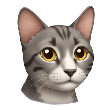 a cat looking very up sticker