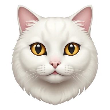 cat, white cat with black chin sticker