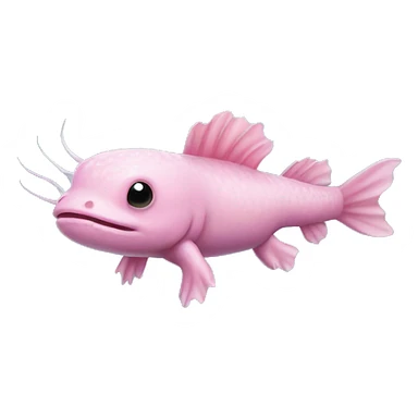 Pink Axolotl Swimming sticker