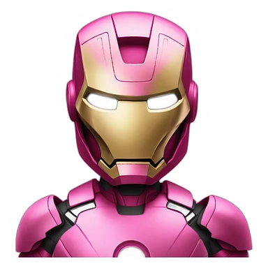 Ironman in pink sticker