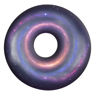 detailed 3D spiral galaxy sticker